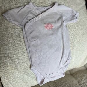 Petit Bateau Light Pink Baby Bodysuit